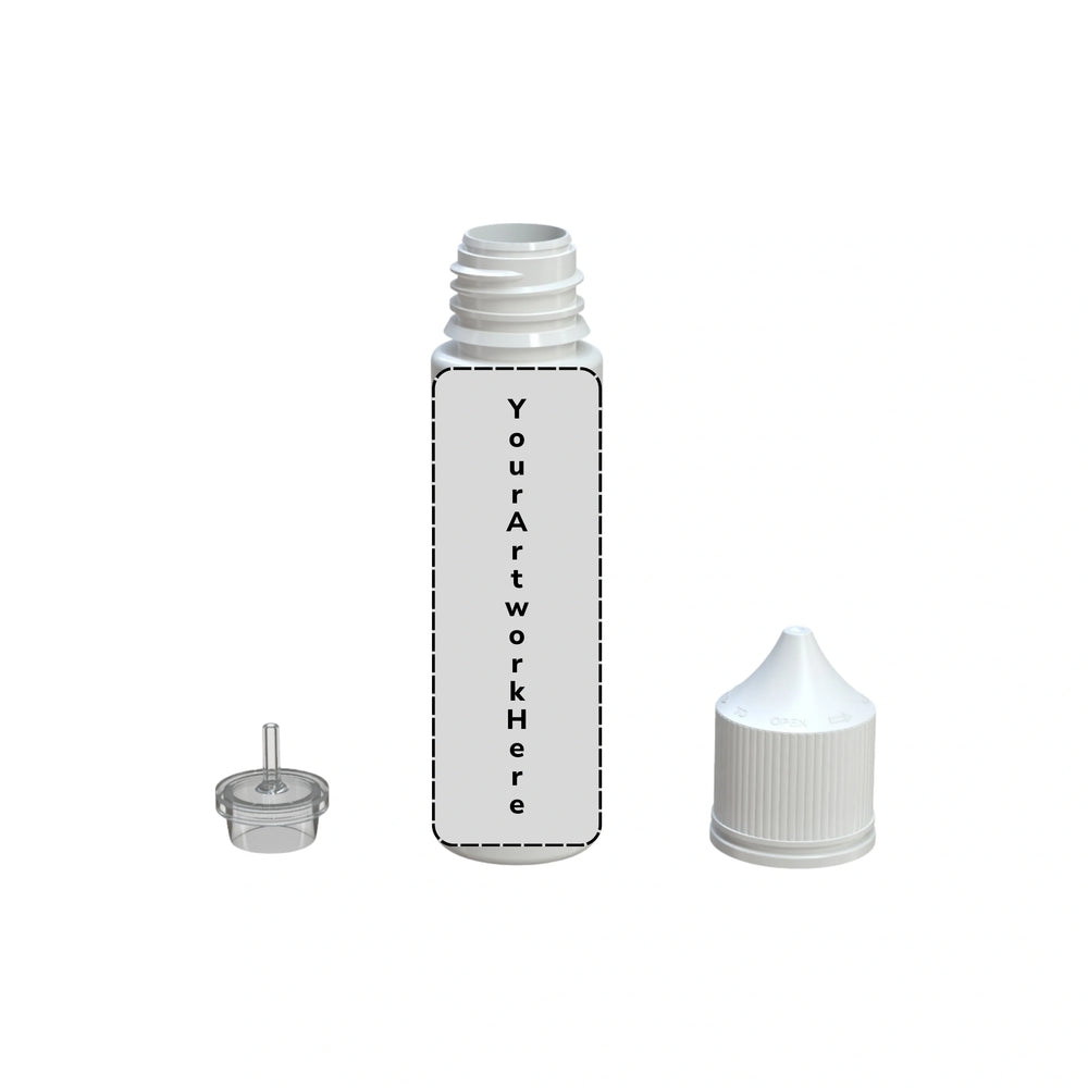 60ml v3 unicorn bottle opaque white