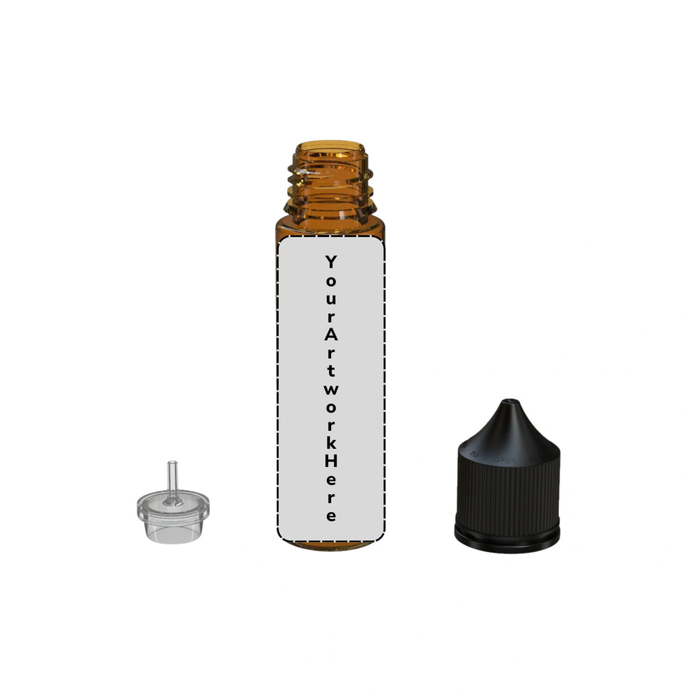 60ml v3 unicorn bottle translucent amber