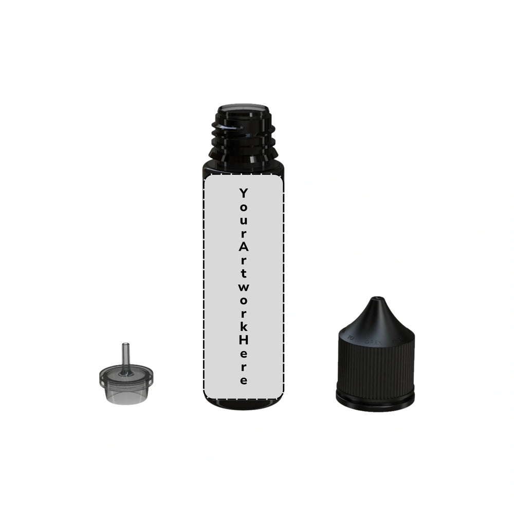 60ml v3 unicorn bottle translucent black