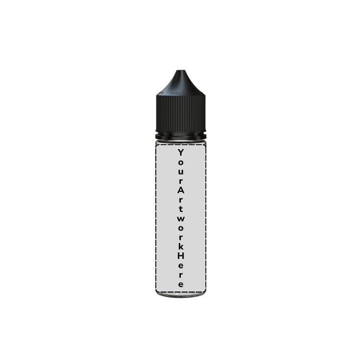 60ml v3 unicorn bottle clear black cap