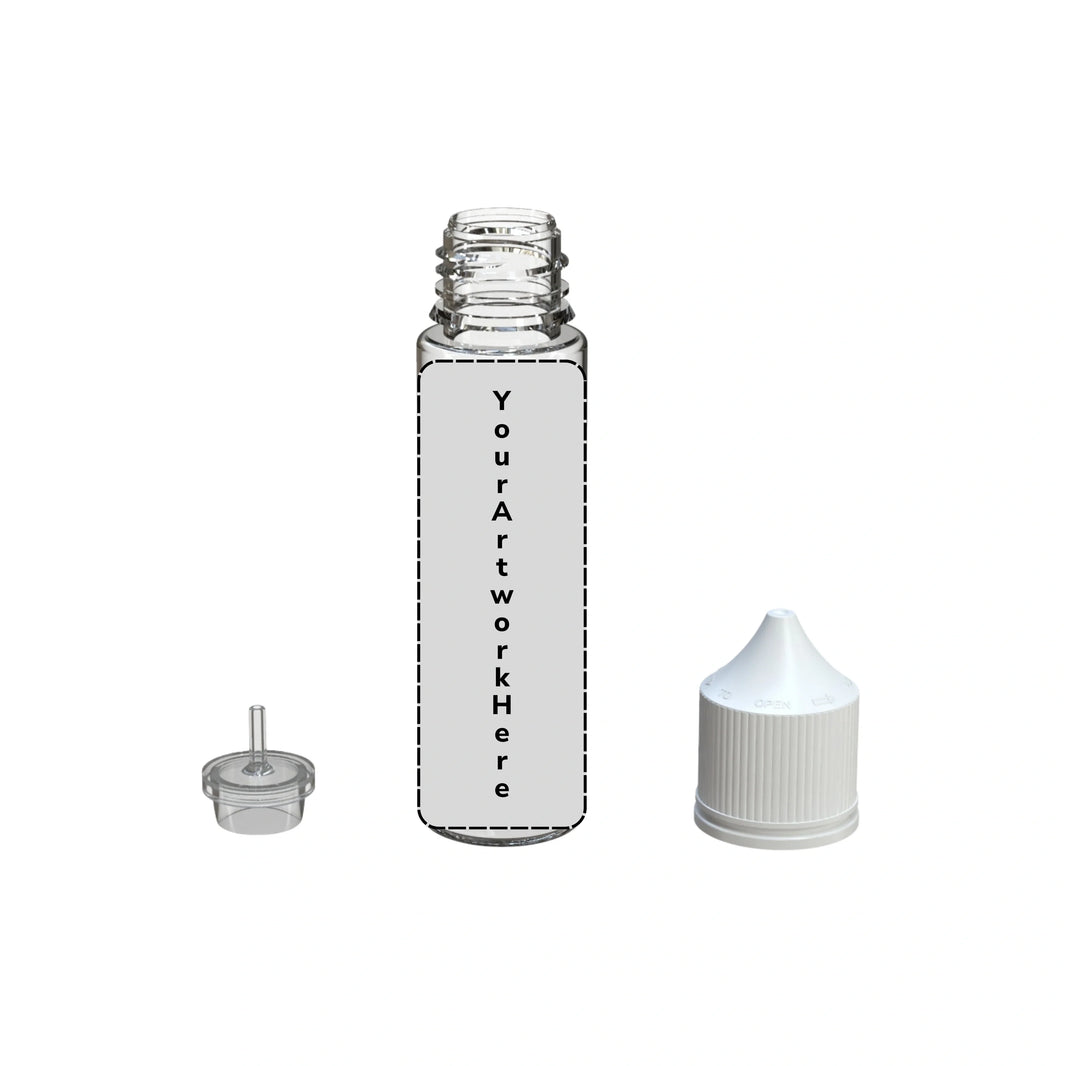image 60ml v3 unicorn bottle clear white cap