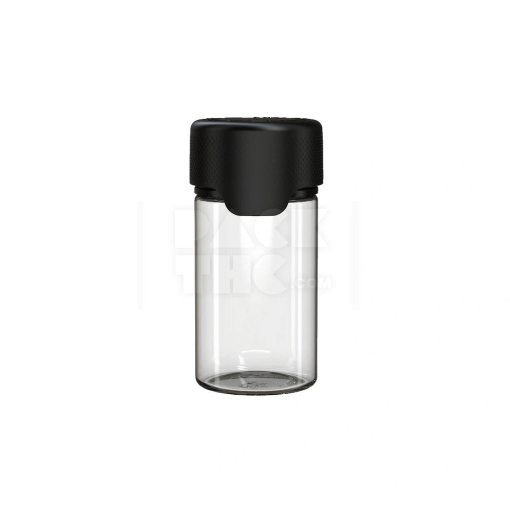 60ml mini aviator cr bottle clear natural black cap 500 count