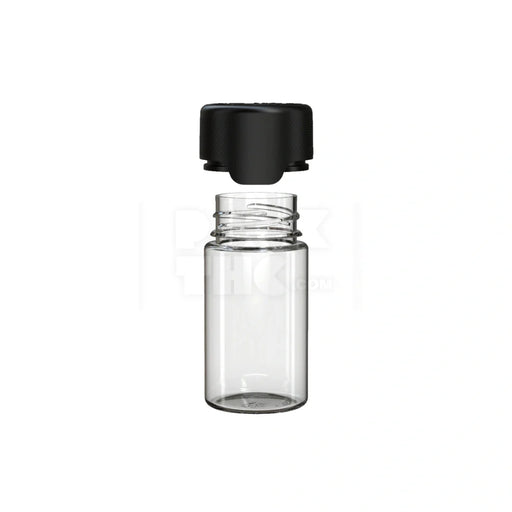 60ml mini aviator cr bottle clear natural black cap 500 count