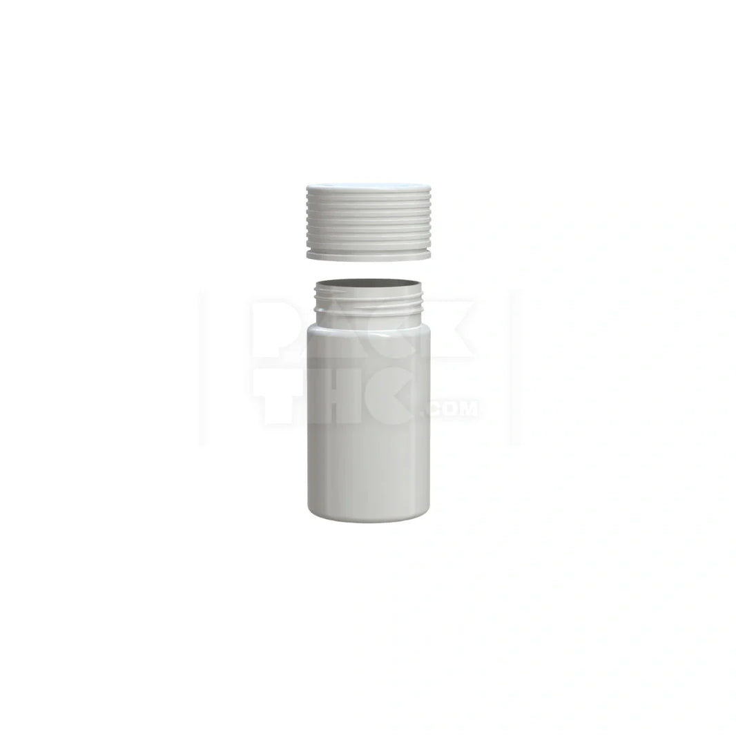 image 60ml 60cc mini spiral cr bottle opaque white 500 count