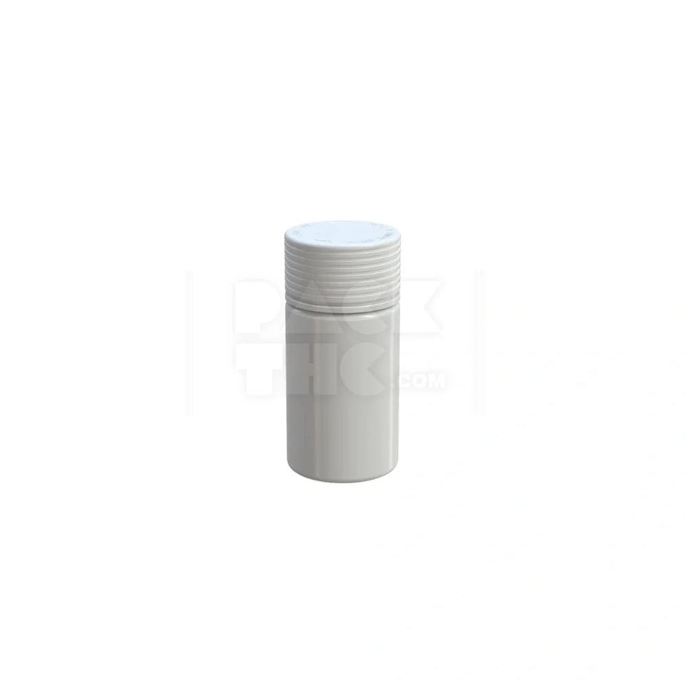 60ml 60cc mini spiral cr bottle opaque white 500 count