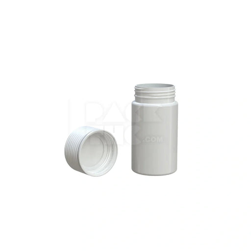 60ml 60cc mini spiral cr bottle opaque white 500 count