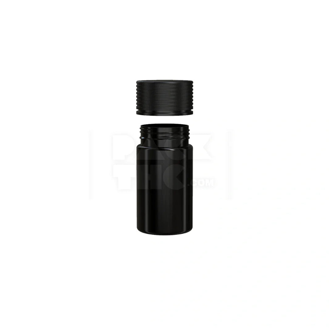 image 60ml 60cc mini spiral cr bottle opaque black 500 count