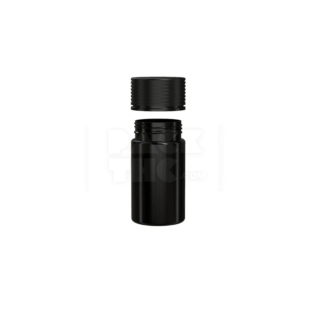 60ml 60cc mini spiral cr bottle opaque black 500 count