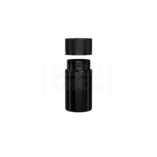 60ml 60cc mini spiral cr bottle opaque black 500 count