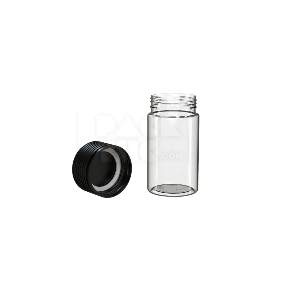 image 60ml 60cc mini spiral cr bottle clear natural black closure 500 count