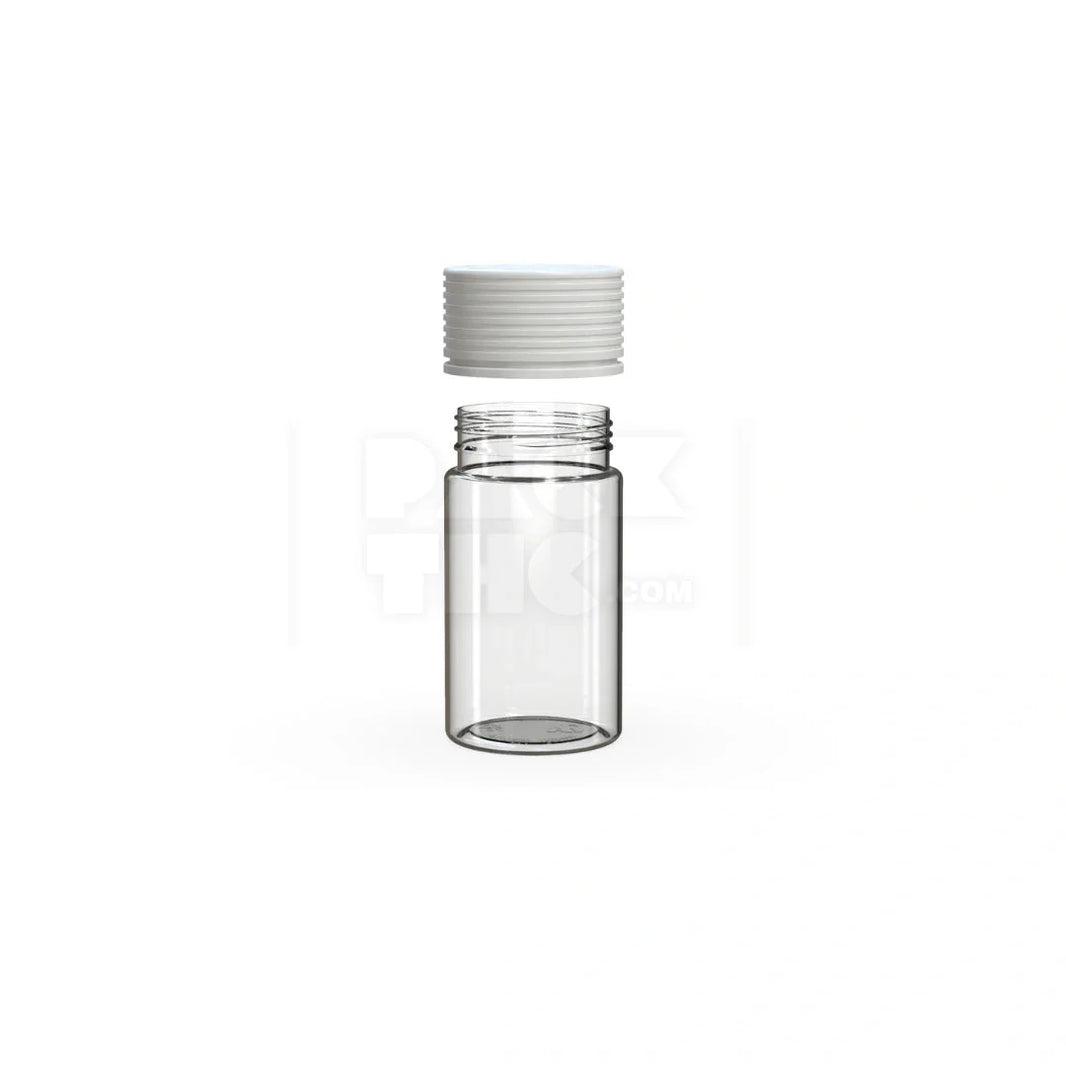 image 60ml 60cc mini spiral cr bottle clear natural white closure 500 count