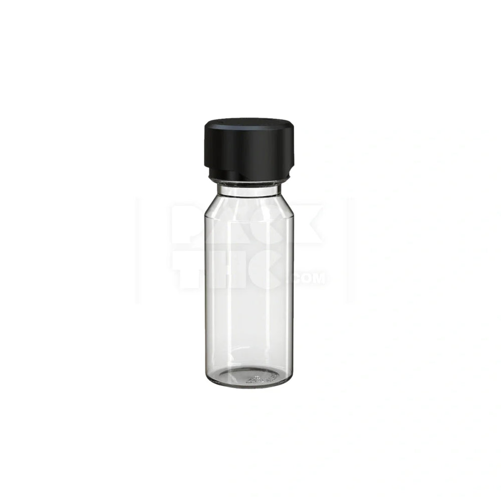 60ml aviator cr shot bottle clear natural black cap 500 count