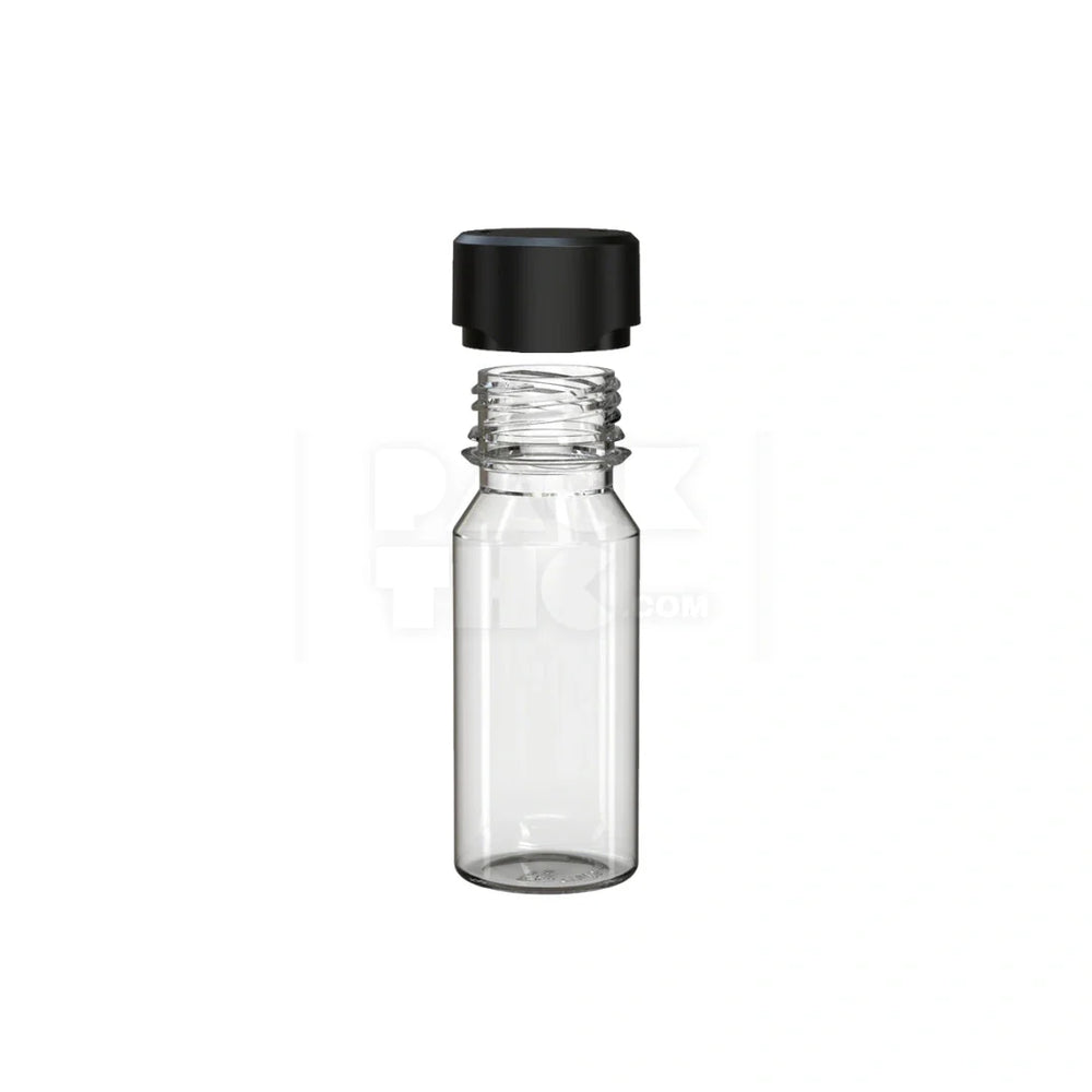 60ml aviator cr shot bottle clear natural black cap 500 count
