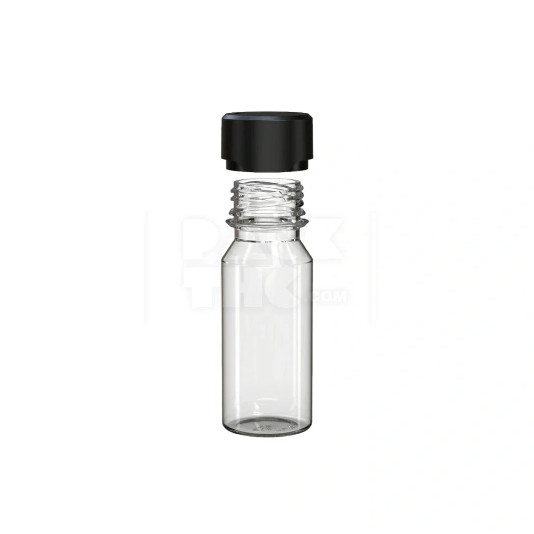 image 60ml aviator cr shot bottle clear natural black cap 500 count