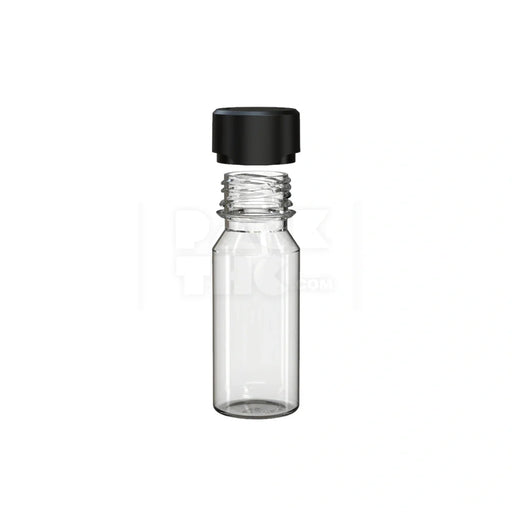 60ml aviator cr shot bottle clear natural black cap 500 count