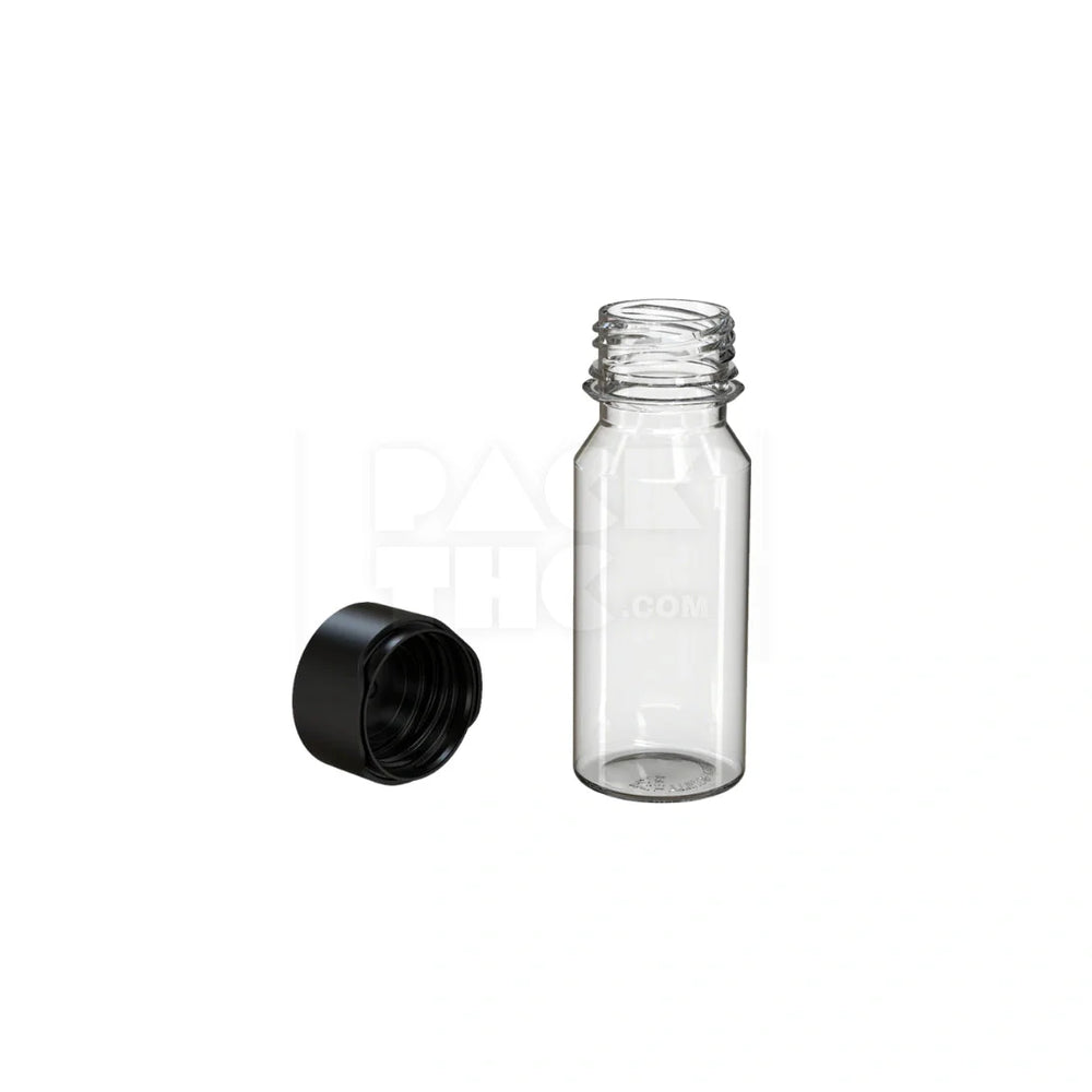 60ml aviator cr shot bottle clear natural black cap 500 count