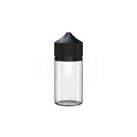 60ml mini pet unicorn bottle cr clear natural black cap 500 count