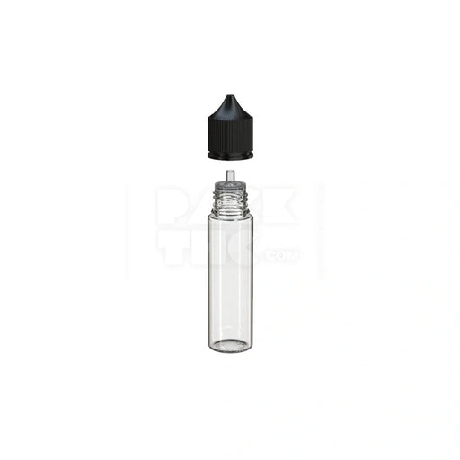 60ml pet reducer unicorn bottle clear natural black cap
