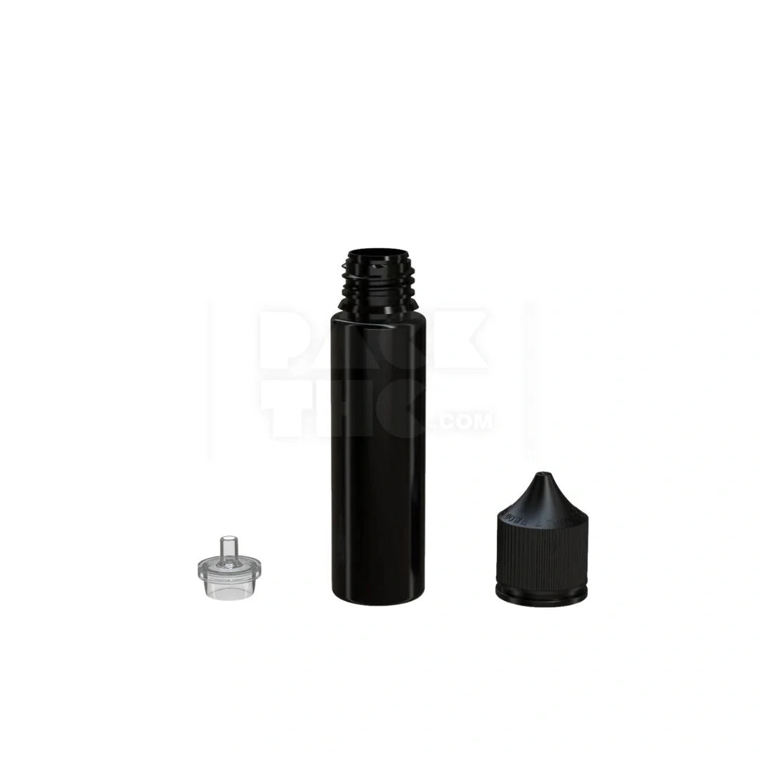 60ml pet reducer unicorn bottle opaque black