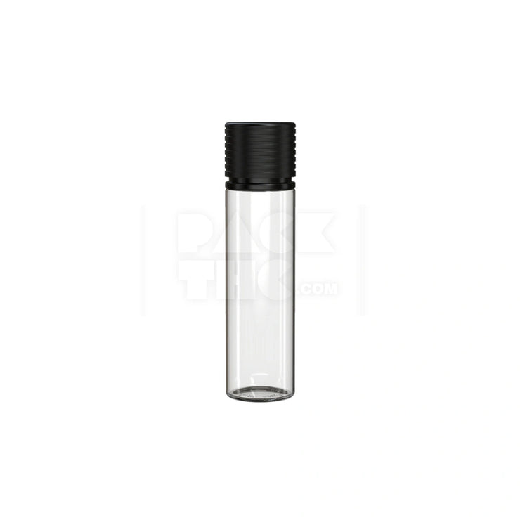 60ml spiral cr bottle clear natural black cap 500 count