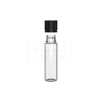 60ml spiral cr bottle clear natural black cap 500 count