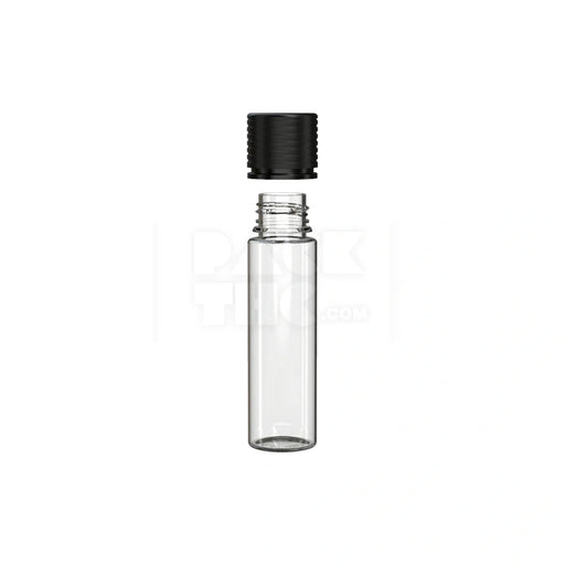 60ml spiral cr bottle clear natural black cap 500 count
