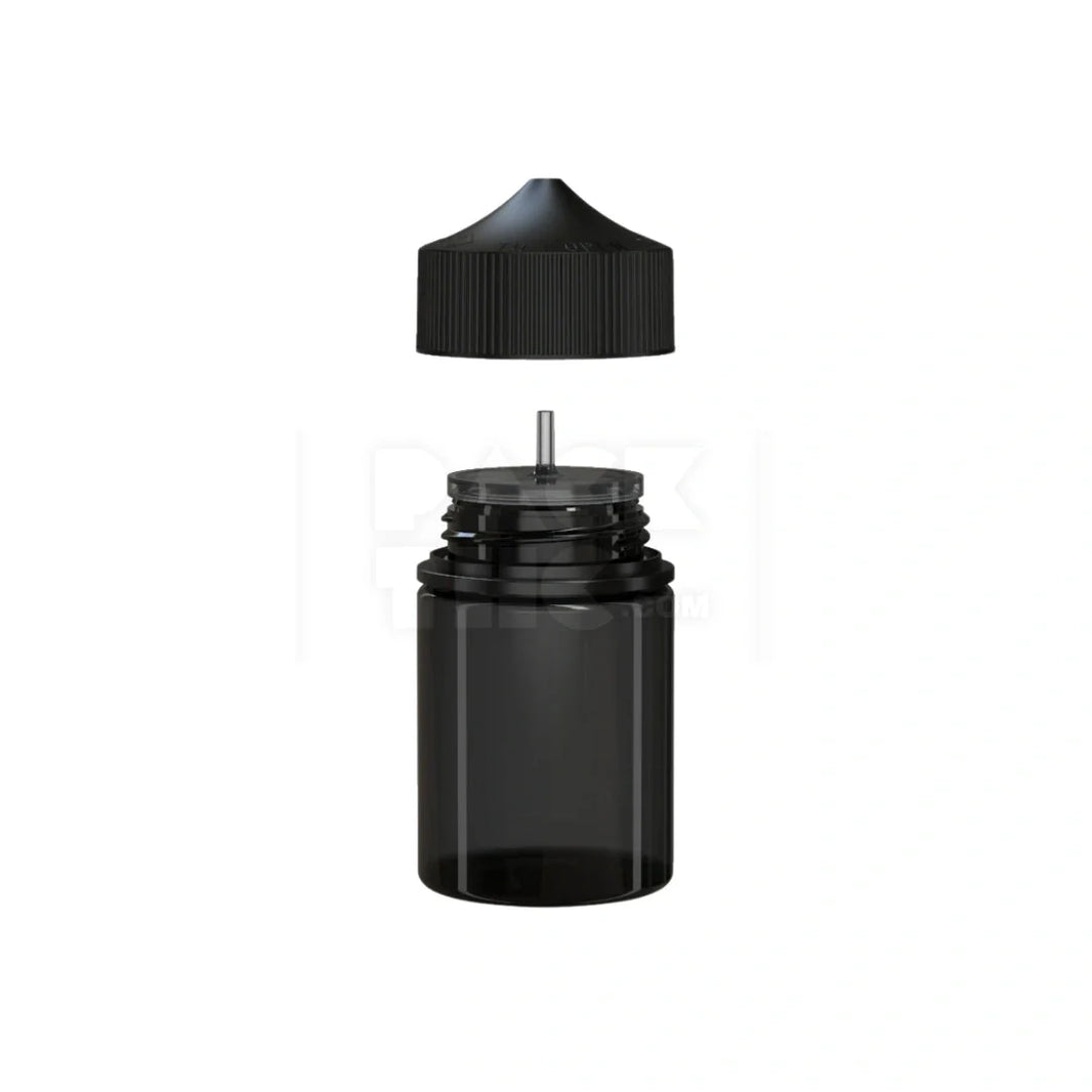 image 60ml stubby pet unicorn bottle cr translucent black 500 count