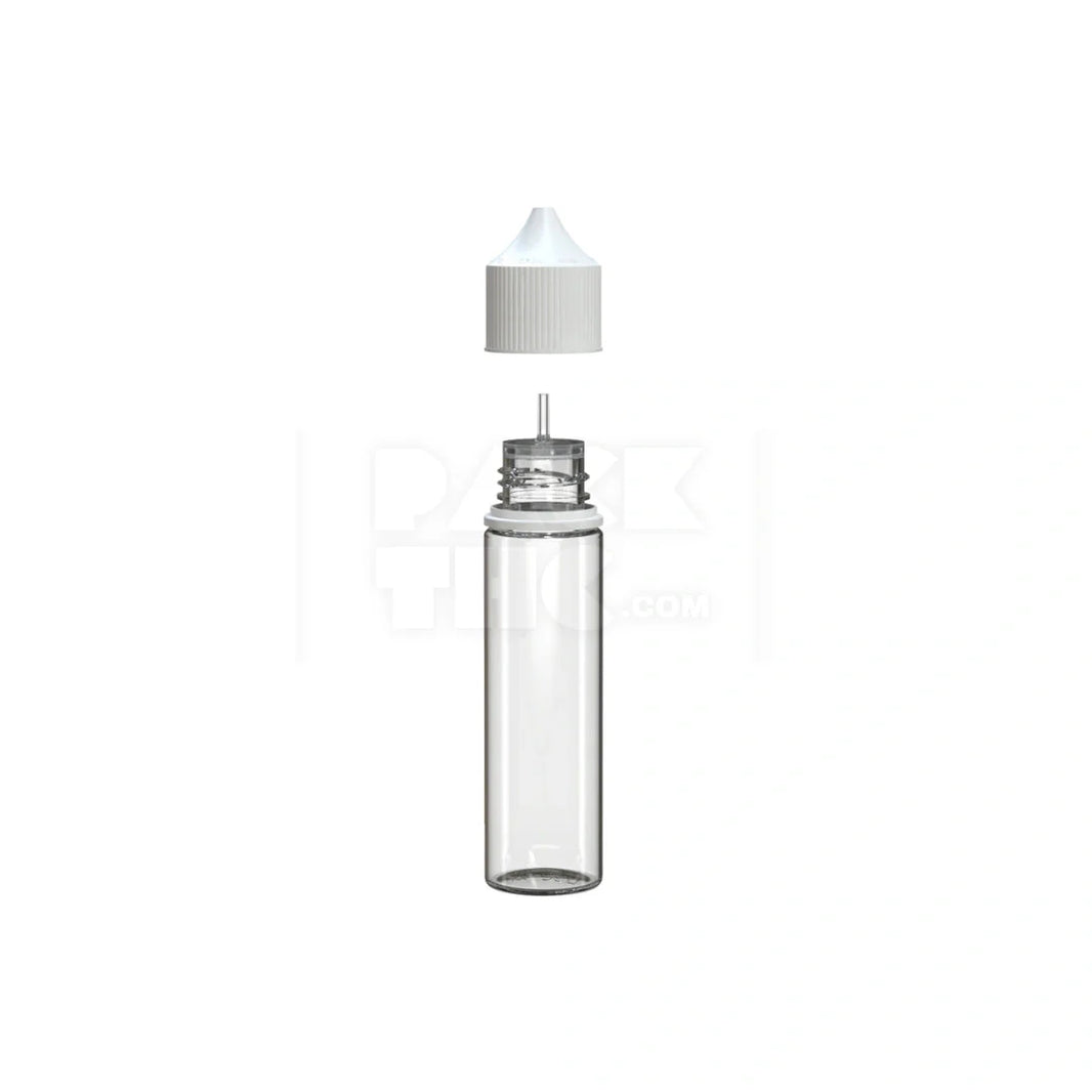 image 60ml v3 pet unicorn bottle cr clear natural white cap 500 count
