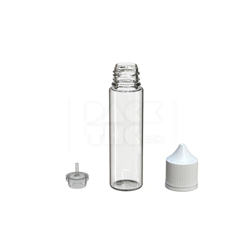 60ml v3 pet unicorn bottle cr clear natural white cap 500 count