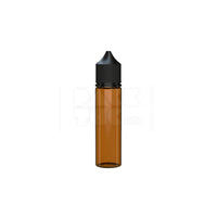 60ml v3 pet unicorn bottle cr translucent amber black cap 500 count