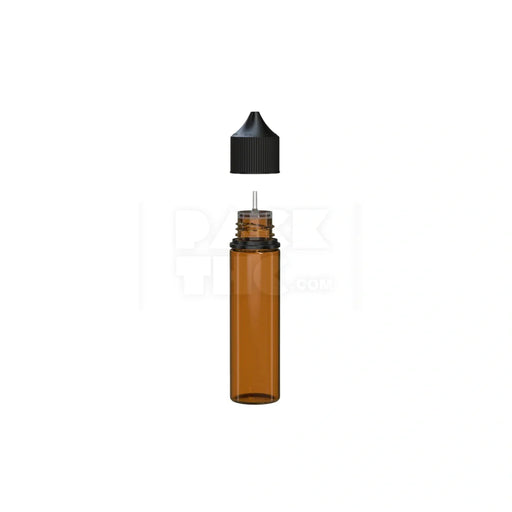 60ml v3 pet unicorn bottle cr translucent amber black cap 500 count