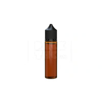 60ml v3 pet unicorn bottle cr translucent amber black cap 500 count