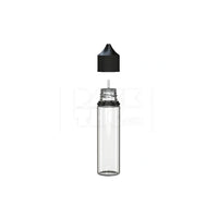 60ml v3 pet unicorn bottle cr clear natural black cap 500 count