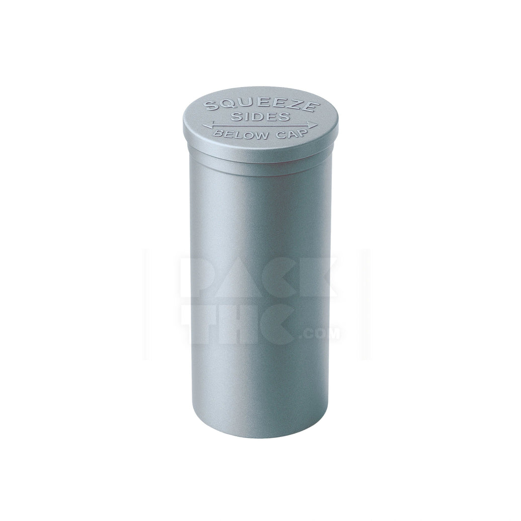 60 DRAM POP TOP VIAL - 1/2OZ - SILVER | Clear Storage Jar - (75)