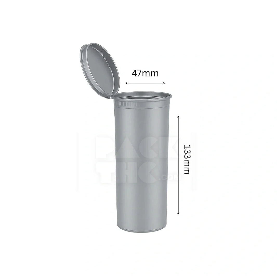image 60 dram pop top vial 1 2oz silver
