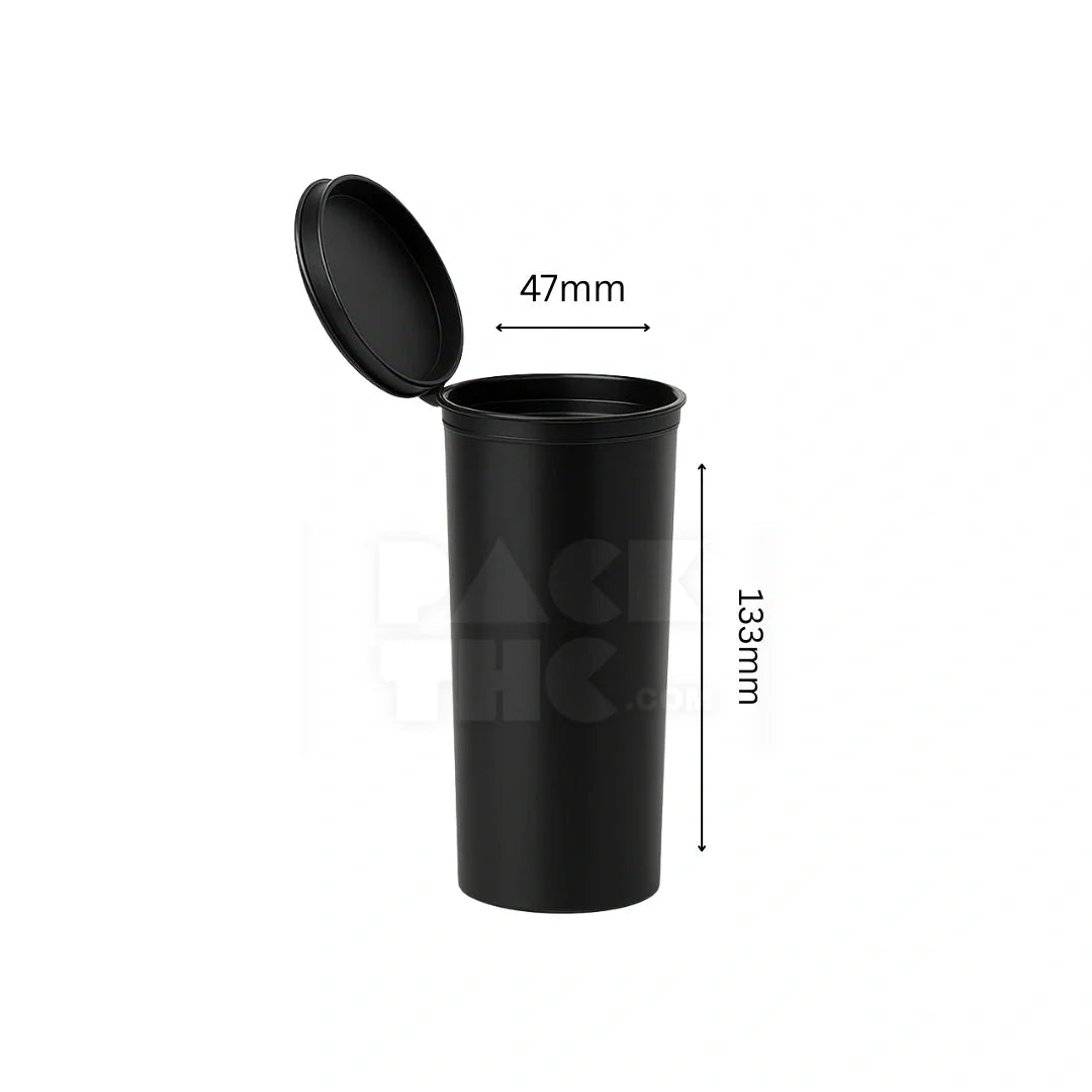 60 dram pop top vial 1 2oz black