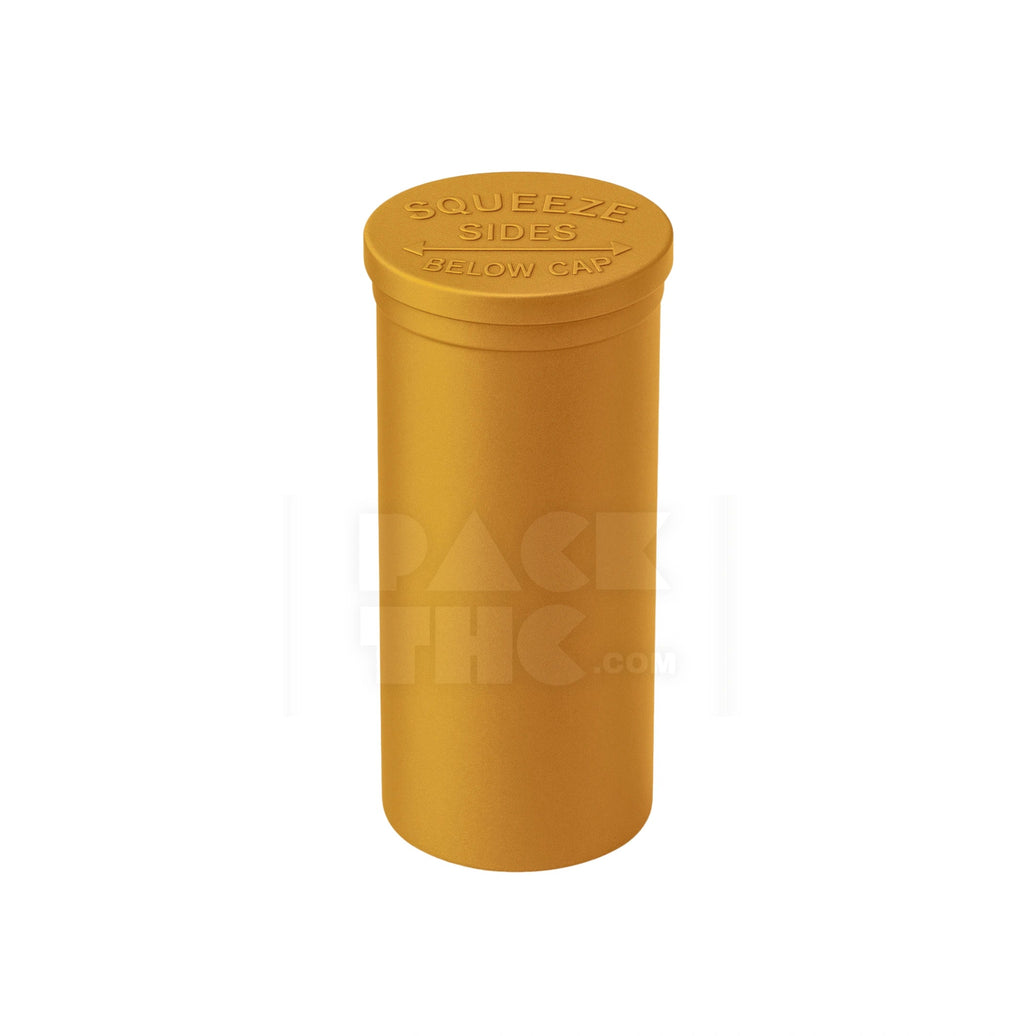 60 DRAM POP TOP VIAL - 1/2OZ - GOLDEN - (75 COUNT) Pack THC