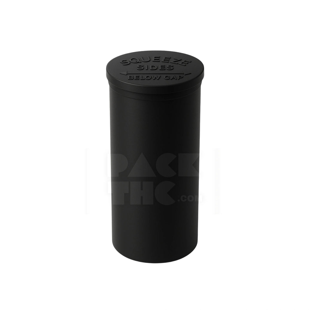 60 DRAM POP TOP VIAL - 1/2OZ - BLACK - (75 COUNT) Pack THC