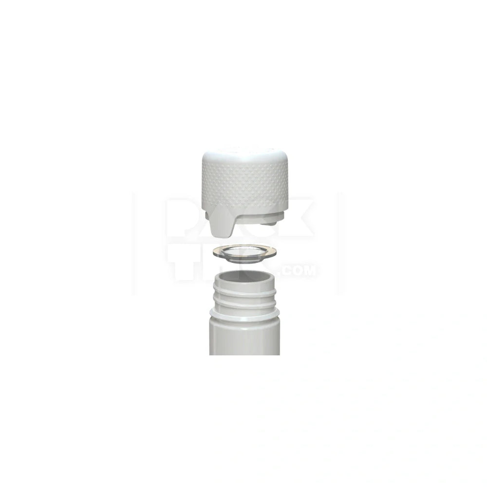 65mm aviator tube flat bottom opaque white 500 count