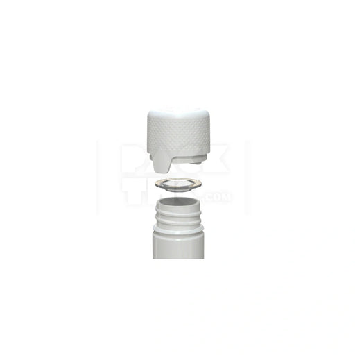 65mm aviator tube flat bottom opaque white 500 count