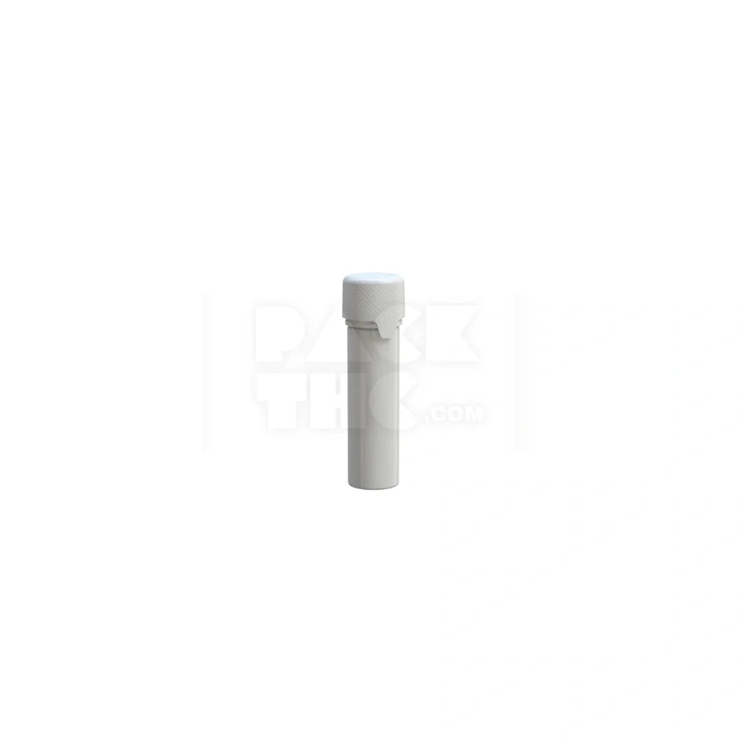 65mm aviator tube flat bottom opaque white 500 count