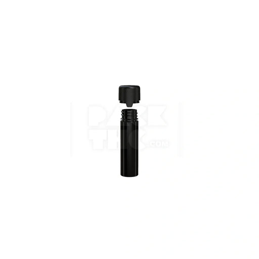 65mm aviator tube flat bottom opaque black 500 count