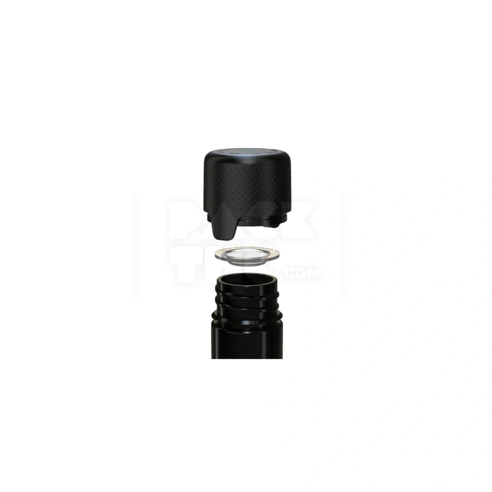 65mm aviator tube flat bottom opaque black 500 count