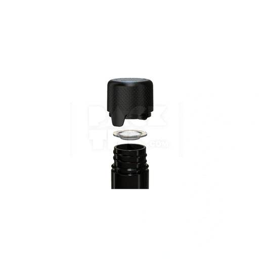 65mm aviator tube flat bottom opaque black 500 count