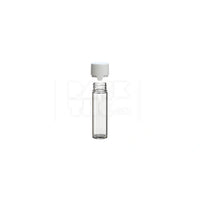65mm aviator tube flat bottom clear natural white cap 500 count