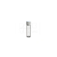 65mm aviator tube flat bottom clear natural white cap 500 count