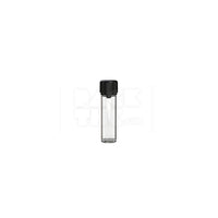 65mm aviator tube flat bottom clear natural black cap 500 count
