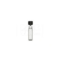 65mm aviator tube flat bottom clear natural black cap 500 count
