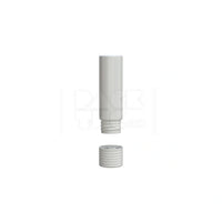 65mm spiral cr cartridge container flat bottom with 510 thread tamper evident break off band opaque white container with opaque white closure 400 count