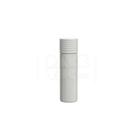 65mm spiral cr cartridge container flat bottom with 510 thread tamper evident break off band opaque white container with opaque white closure 400 count